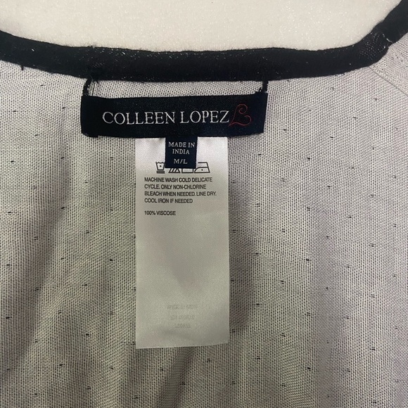 Colleen Lopez women's M/L reversible geometric shawl/kimono EUC - Picture 7 of 7